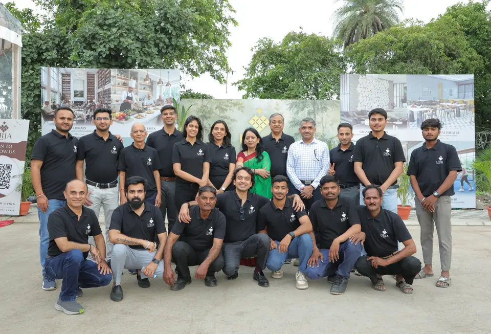 CHL Urja leadership and dedicated operations team at senior living community Indore