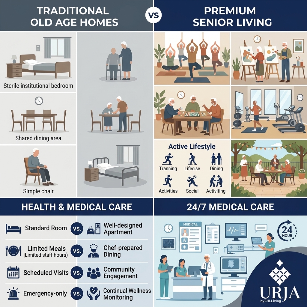 Value comparison of premium senior living communities
